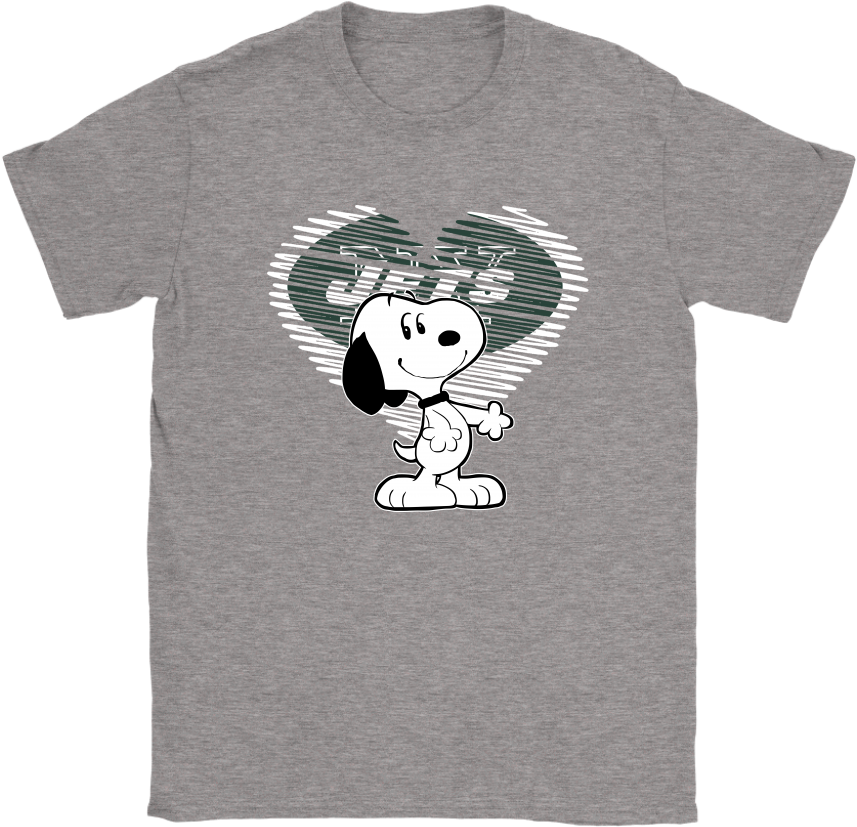 I Love New York Jets Snoopy In My Heart Nfl Shirts - Shirts With Stranger Things Cats (1024x1024), Png Download