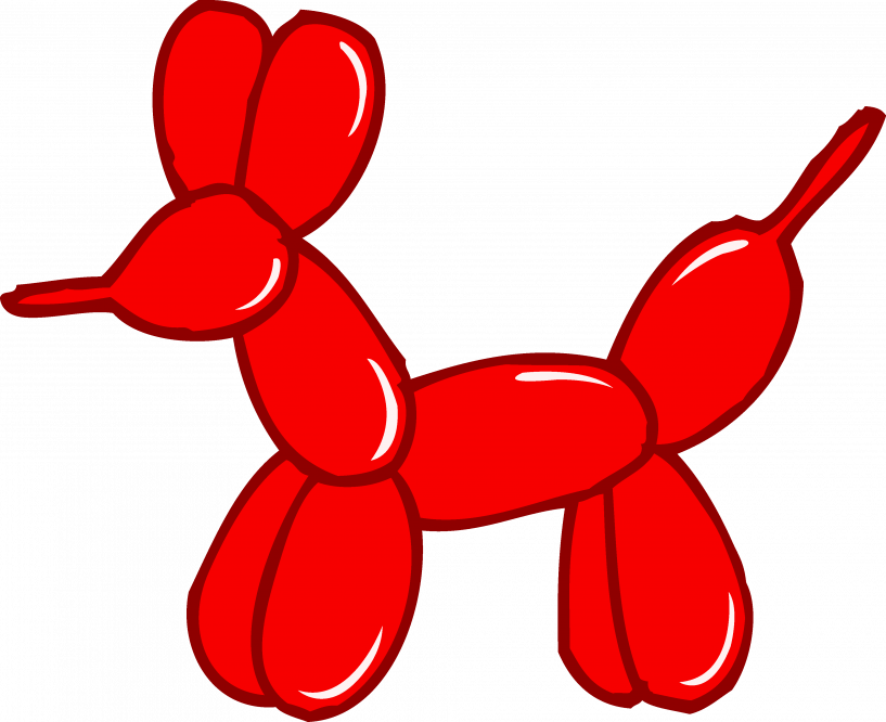 Svg Stock Balloon Animals Clipart - Balloon Animal Clipart (817x666), Png Download