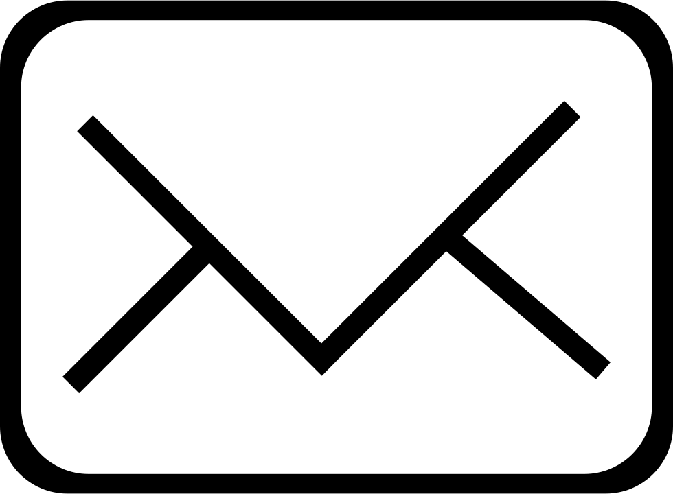 Png File Svg - Email White Symbol Png (980x720), Png Download