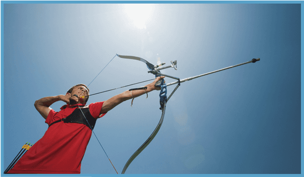 Man Practicing Archery - Salt Lake Archery (948x362), Png Download