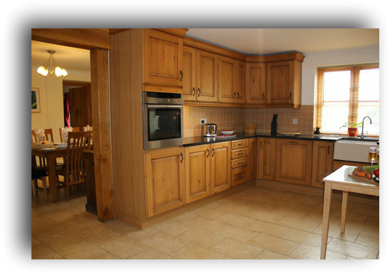 Kitchen Open Plan-tynrhyd Farmhouse - Kitchen (817x580), Png Download