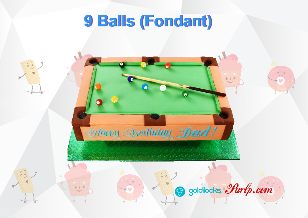 9 Balls - Fondant Icing (1072x760), Png Download