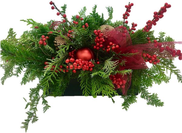Christmas Centrepiece Red Blast - Bouquet (600x674), Png Download