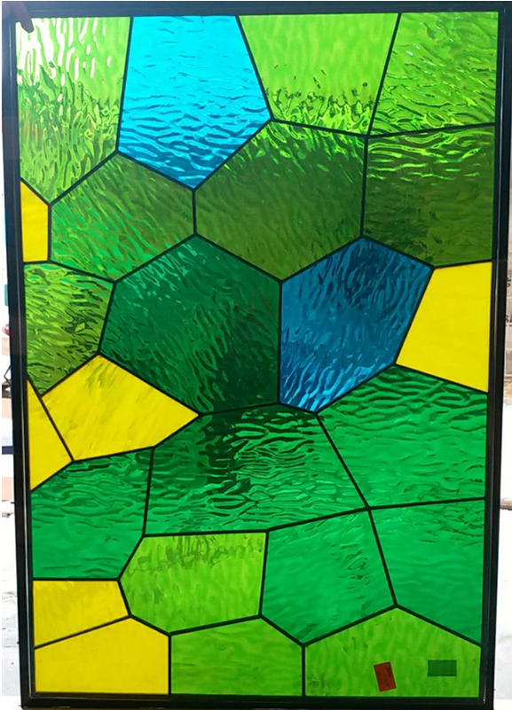 China Yellow Glass Panel, China Yellow Glass Panel - Stained Glass (800x800), Png Download