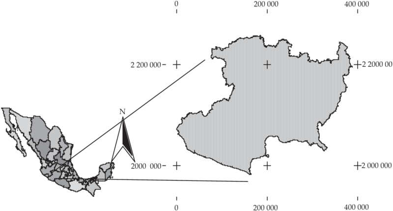 Ubicación Del Estado De Michoacán En La República Mexicana - Michoacan En La Republica Mexicana (850x465), Png Download