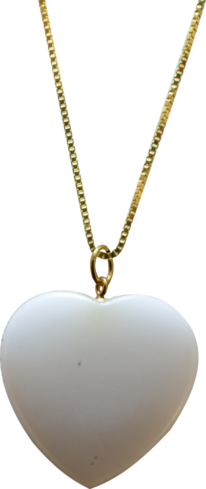 Corrente Com Coração Branco - Small Diamond Star Necklace Silver (422x1000), Png Download
