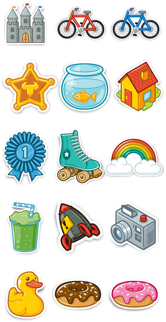 Achievement Stickers By Greg Darroll , Via Behance - Plane (600x1103), Png Download