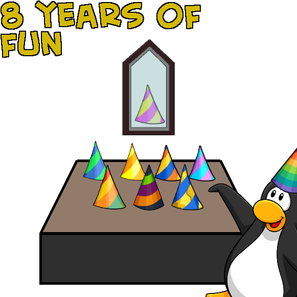 Club Penguin Anniversary Hats - Club Penguin All Anniversary Hats (600x600), Png Download