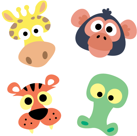 Printable African Animal Masks - African Animal Masks (595x595), Png Download