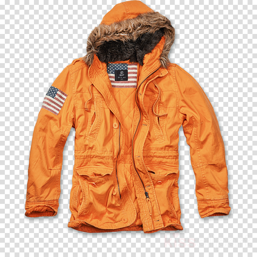 Brandit Vintage Explorer Stars & Stripes Jacket Orange - Parka Hombre Vintage Nueva Explorador (900x900), Png Download