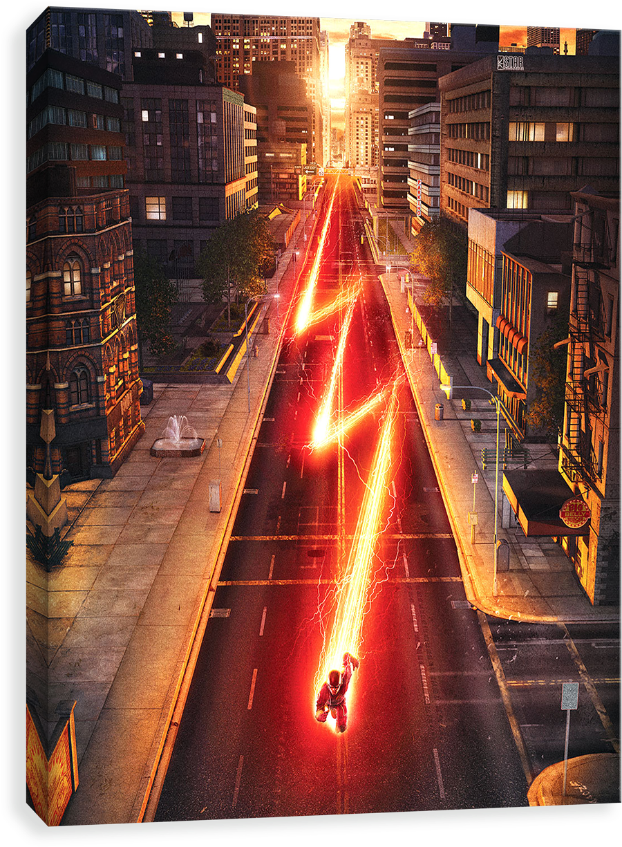 Through The City - Posters De The Flash (1280x1280), Png Download