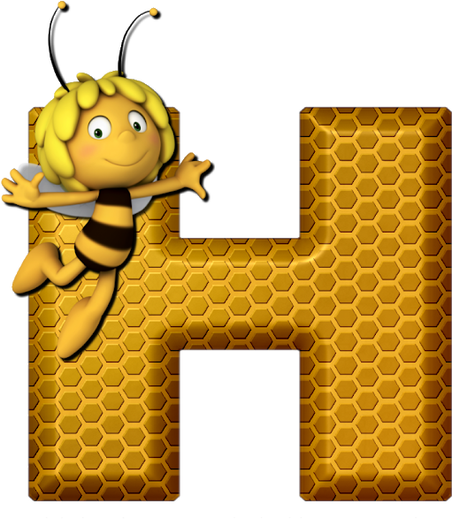 Alfabeto Decorativo Abelha Png - Eden Maya The Bee Crunchy Muesli Chocolate, 375g (640x640), Png Download