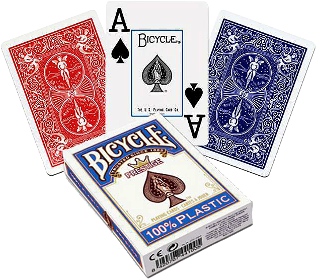 100% Plástico, Ideal Para Jugar En La Piscina Pues - Bicycle Prestige Decks 100% Plastic Playing Cards (667x600), Png Download