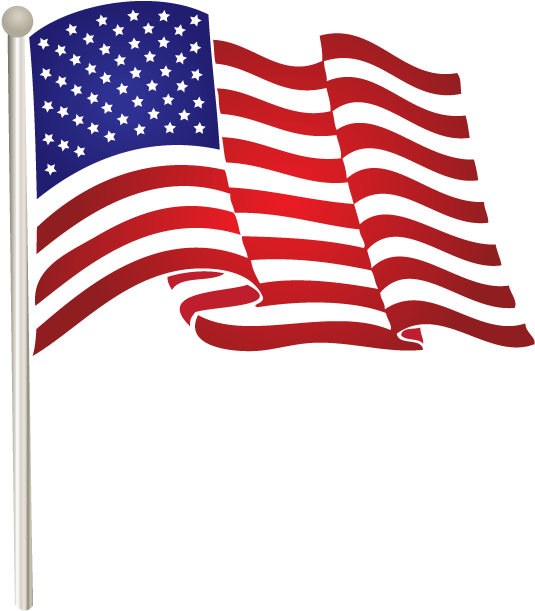 Academics History Web - Transparent American Flag Clipart (550x629), Png Download