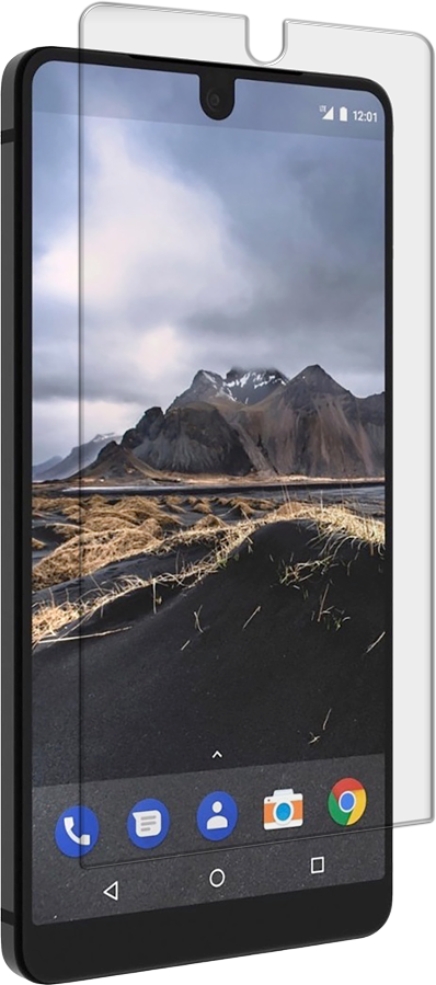 Essential Clear Tempered Glass - Essential Phone Ph 1 Screen Protecto (398x899), Png Download