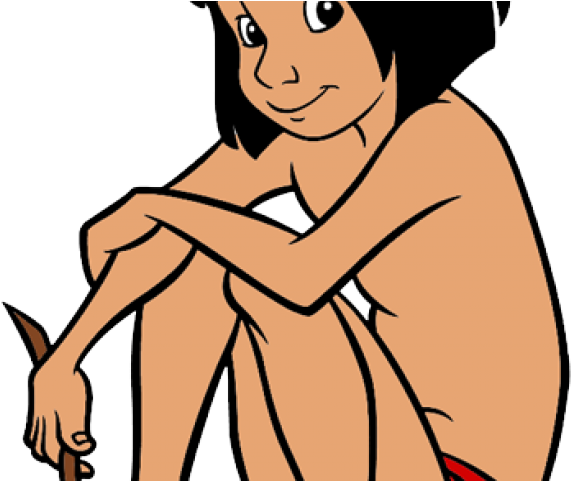 The Jungle Book Clipart Jungle Boy - Libro De La Selva Mowgli Para Colorear (640x480), Png Download