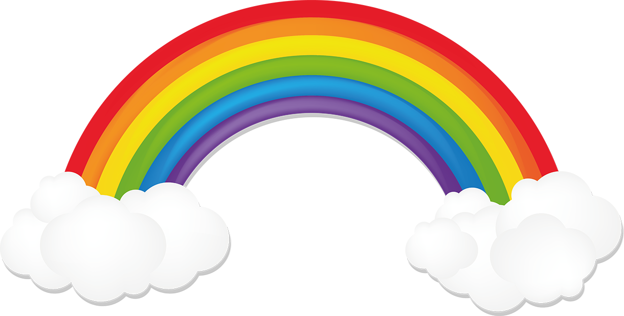Arco Iris Servicios - Радуга Рисунок (1220x619), Png Download