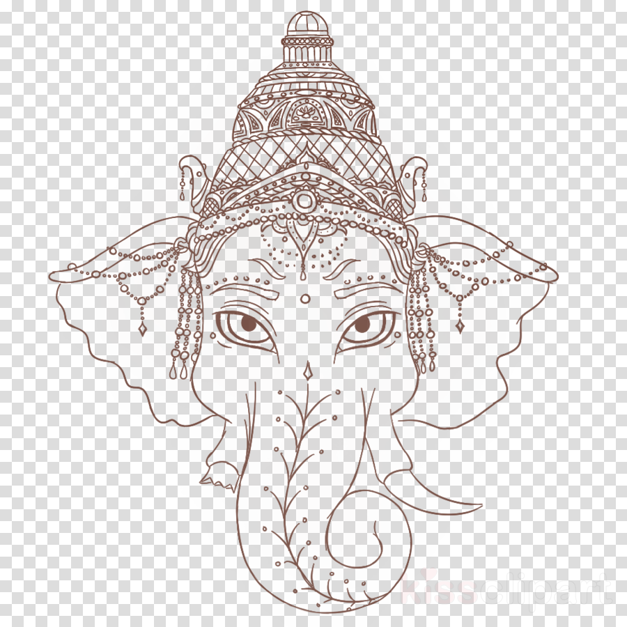 Ganpati Tattoo Png Clipart Ganesha Tattoo Ganesh Chaturthi - Ganesha (900x900), Png Download