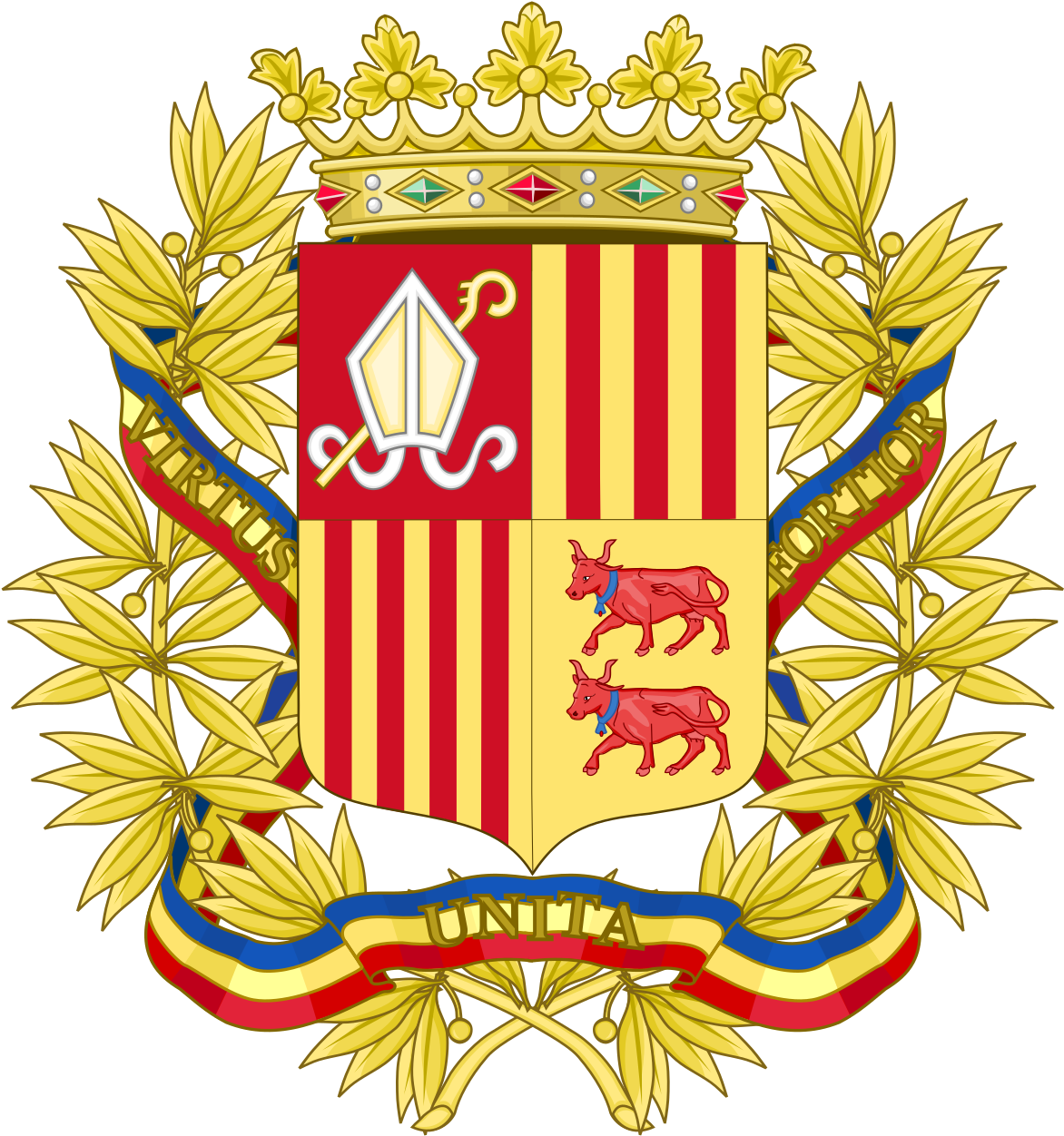 Andorra Coat Of Arms (1200x1273), Png Download