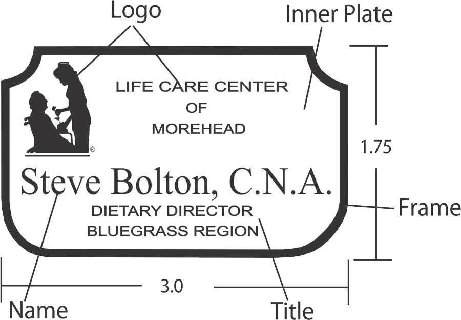 Namark Id And Name Badges, Signs And Tags - Name Tag (900x624), Png Download