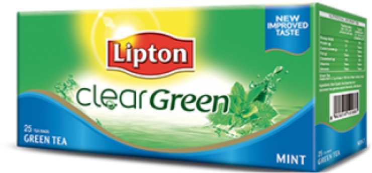 Lipton Clear Green Tea Mint 25 Tea Bags - Lipton (1000x1000), Png Download