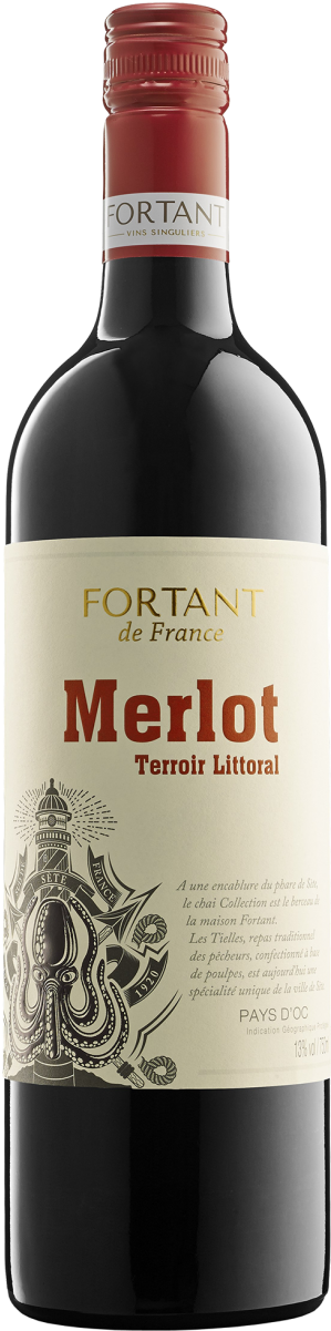 Merlot Terroir Littoral Vin De Pays D'oc Igp - Miolo Merlot Terroir (900x1200), Png Download