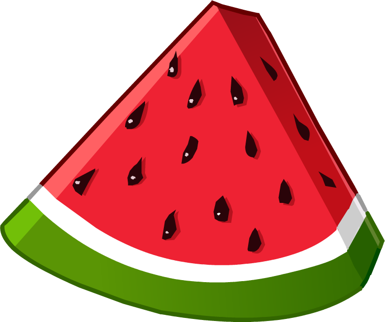 Watermelon Puffle Food - Watermelon Clipart Png (754x630), Png Download