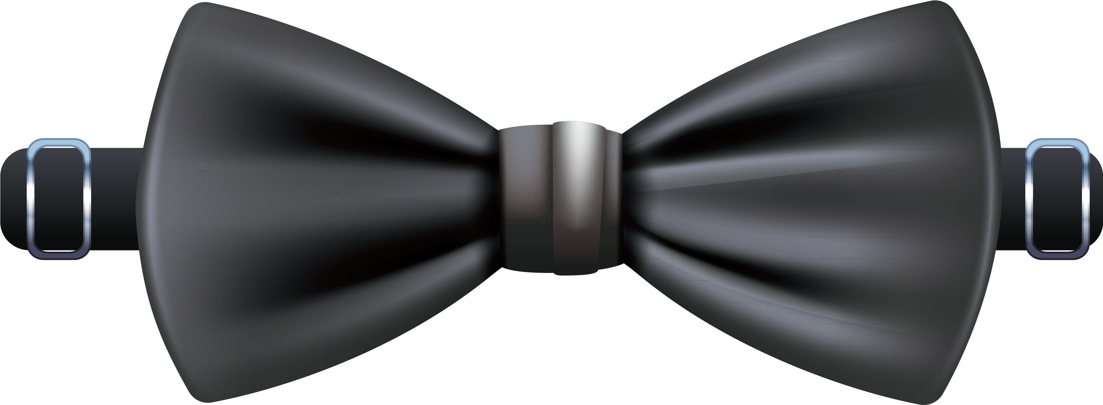 Necktie Designer Black Nordic - Bow Tie Transparent Background (3633x1623), Png Download