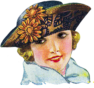 Woman's Hat From - Costume Hat (341x354), Png Download