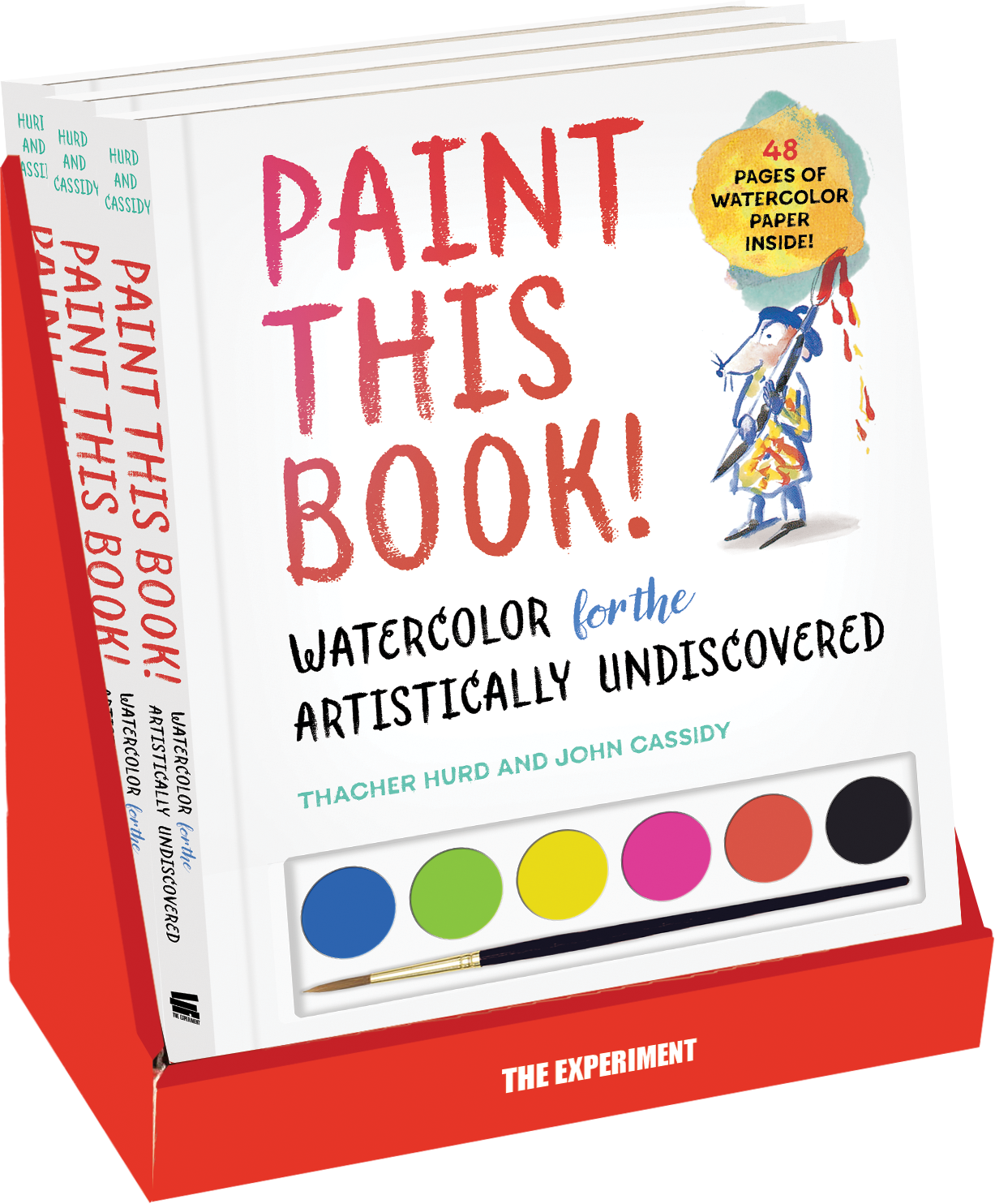The Paints, The Brush, And The Watercolor Paper Are - Paint This Book! (1227x1484), Png Download