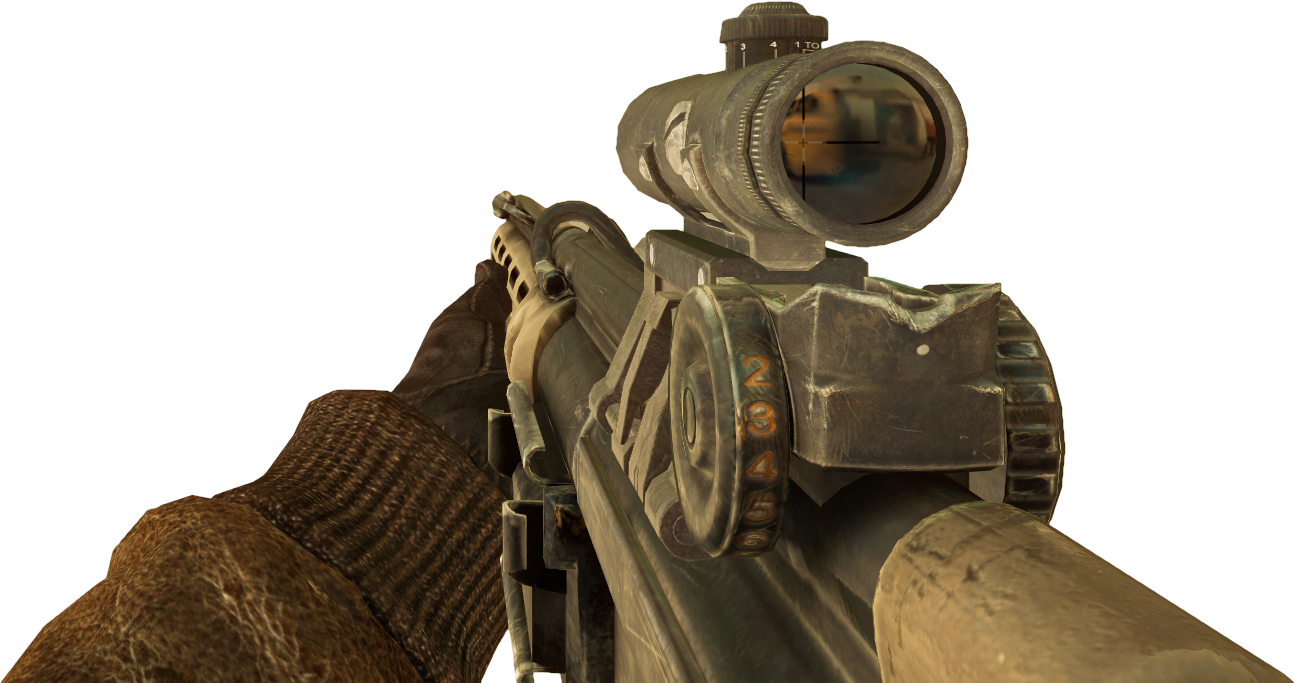 Hk21 Acog Scope Bo - Explosive Weapon (1304x683), Png Download