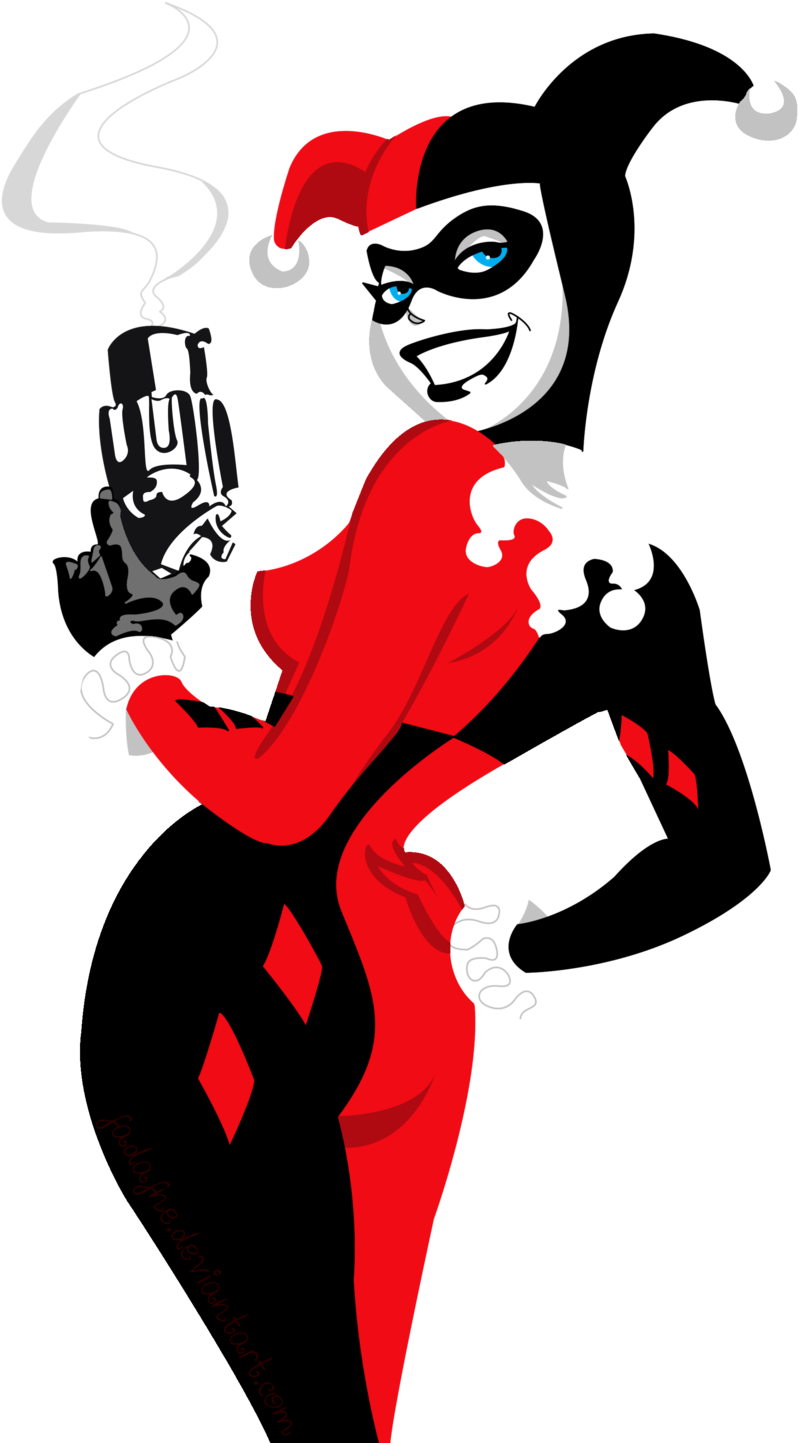 Banner Transparent Library Harley Quinn Clipart - Cartoon Harley Quinn Tattoo (1024x1448), Png Download