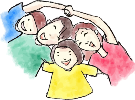 Family Watercolor Painting Child Father - Watercolor Family Png (460x340), Png Download