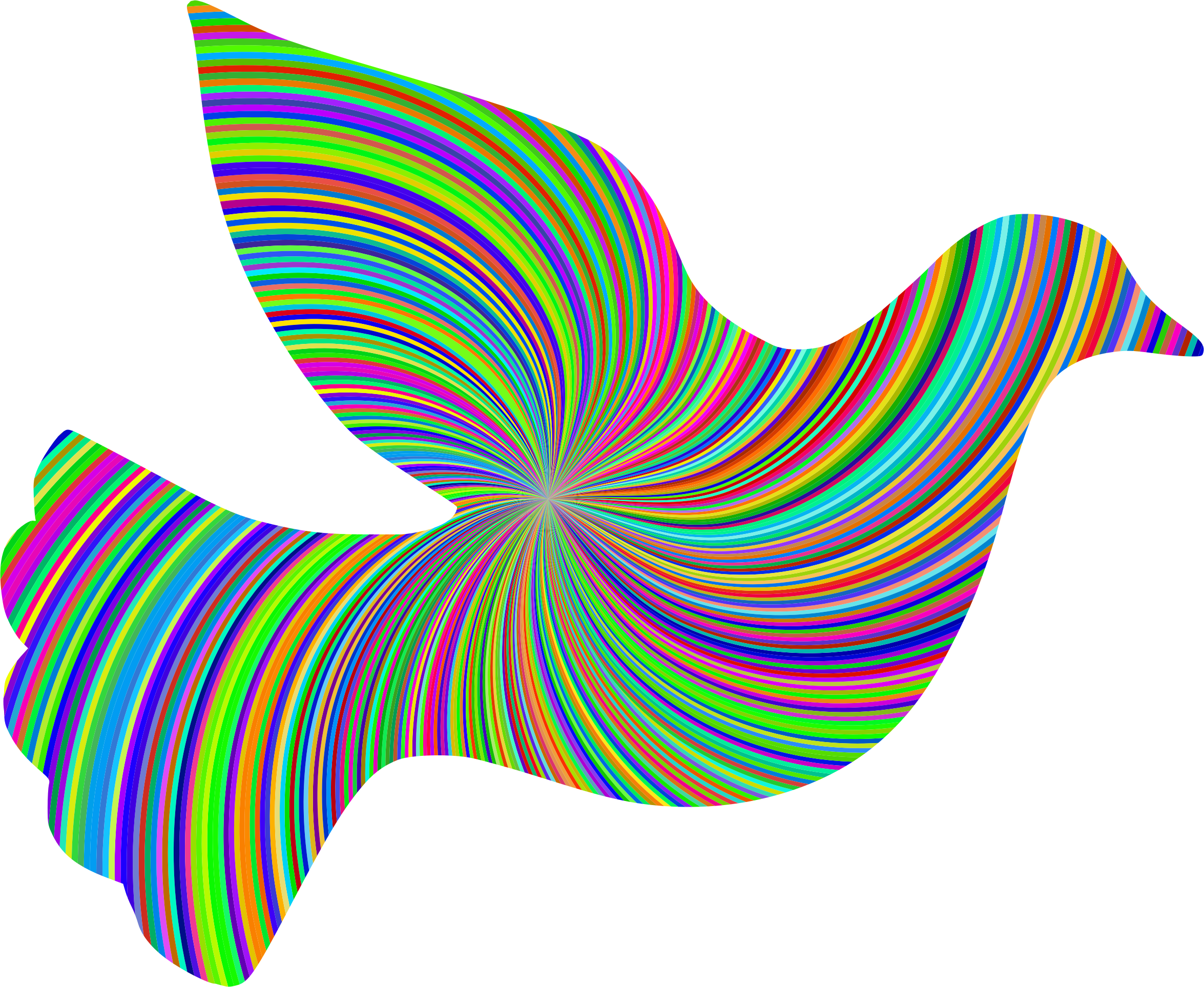 Peace Dove Png - Sixties Png (2350x1926), Png Download