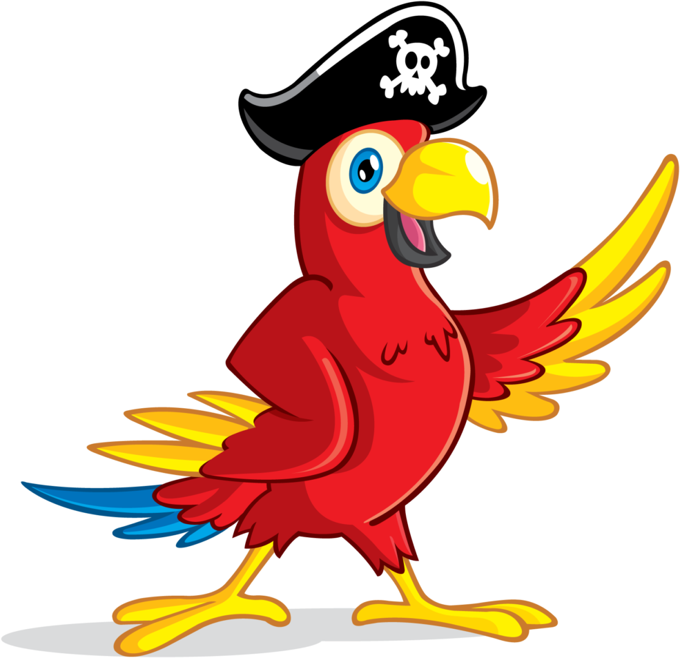 Pirate Parrot Png Transparent Image1 - Pirate Parrot Png (1024x992), Png Download