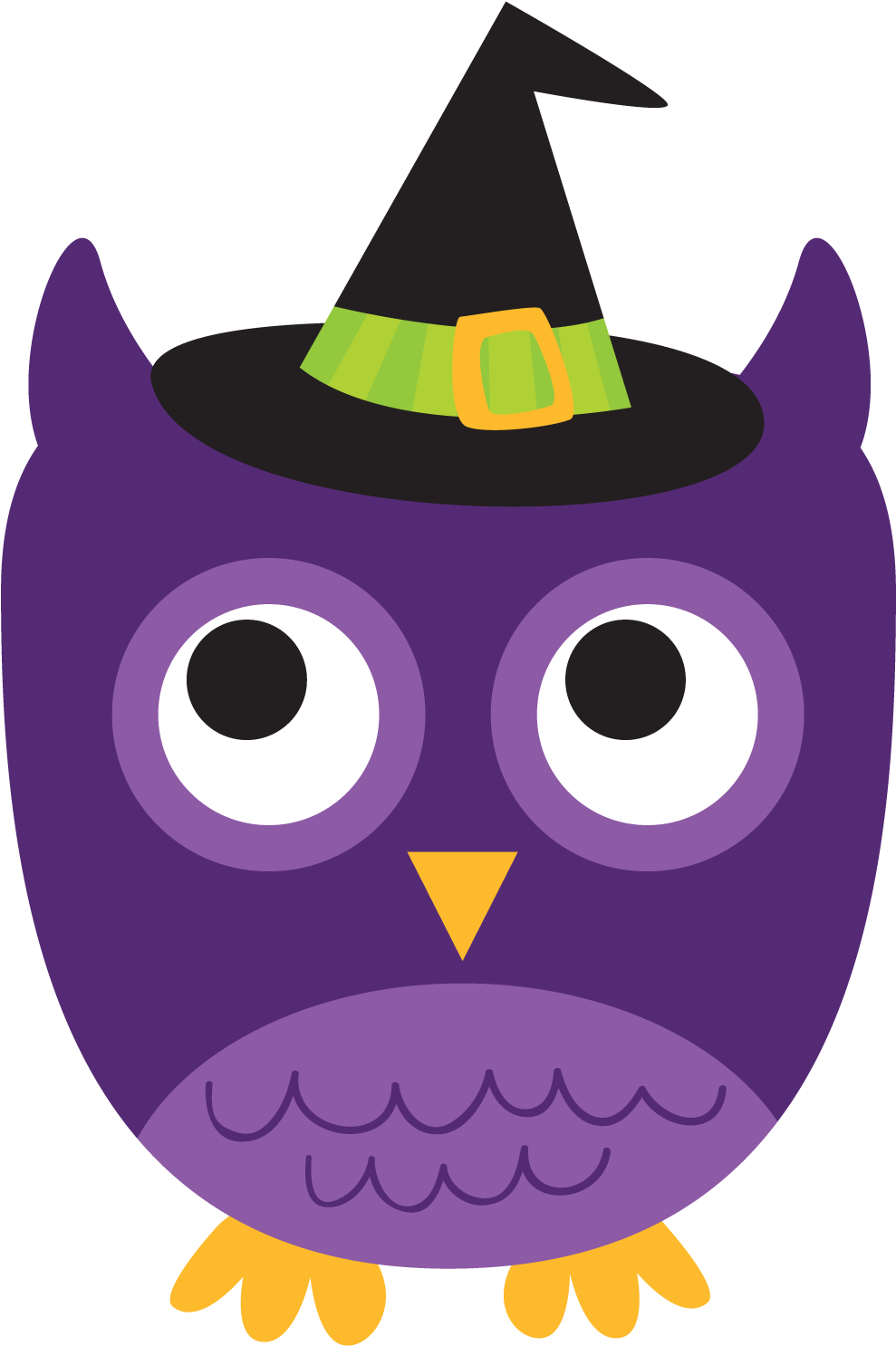 Pin By Vanessa Thibault On Hiboux - Halloween Owl Clip Art (1004x1500), Png Download