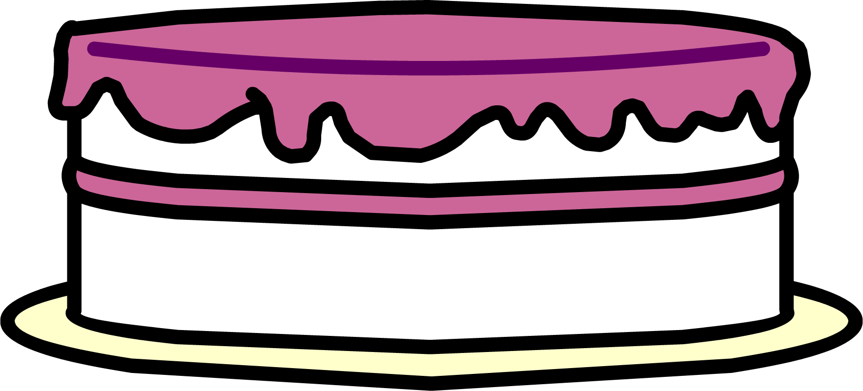 Birthday Cake - Png - Club Penguin Birthday Cake (1768x802), Png Download