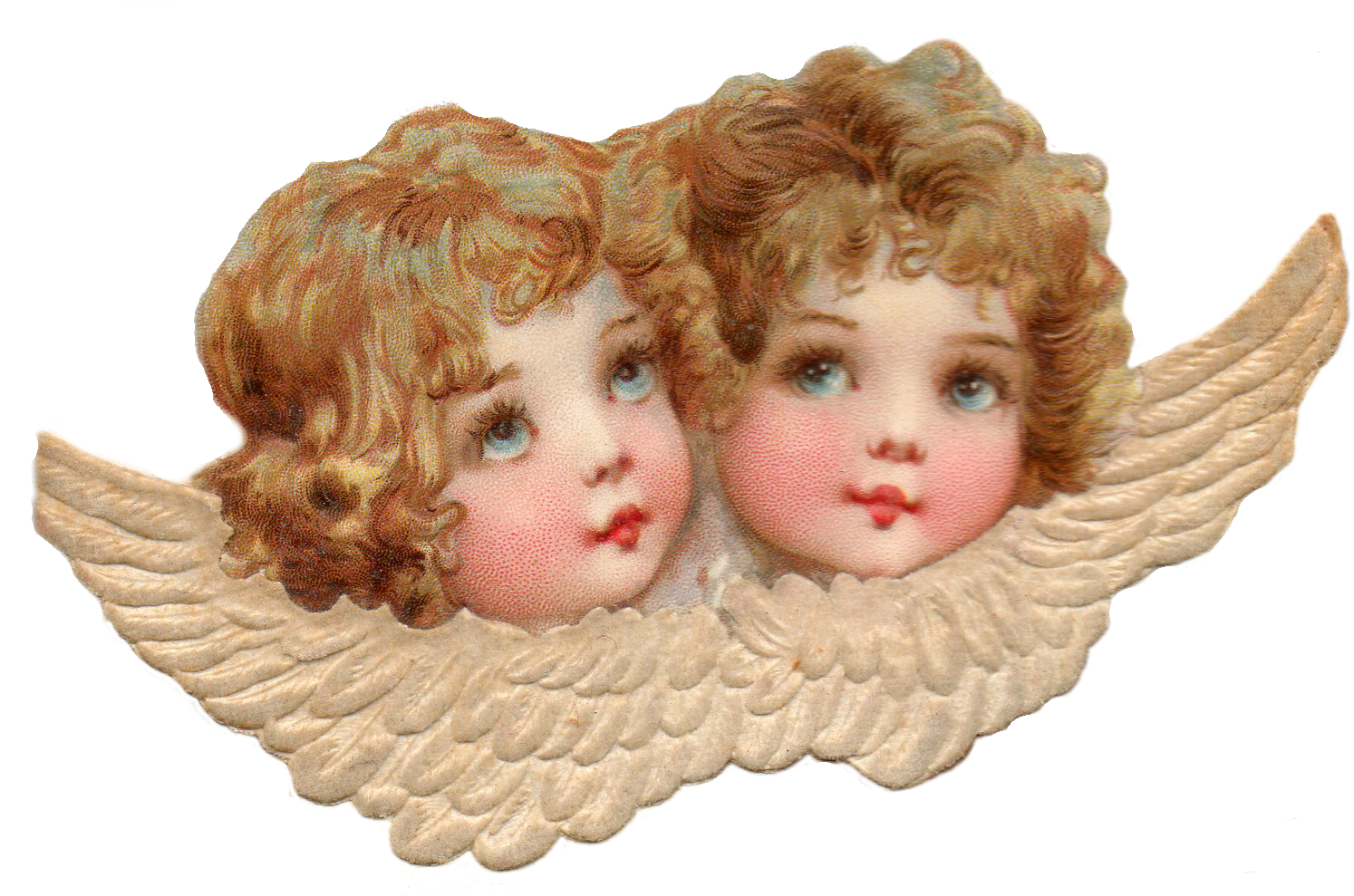 Two Angels Riddle - Vintage Cherubs Transparents (1505x988), Png Download