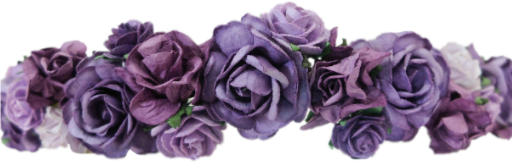 Purple Flower Crown Png Flowercrown Flowerheadband - Purple Flower Crown Png (1024x1024), Png Download