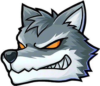 Gear-wolf Head Render - Cartoon Wolf Head Png (380x380), Png Download