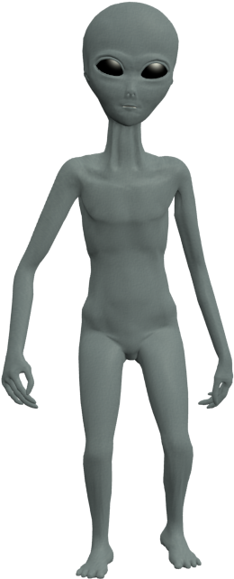 Grey Alien Png (1280x720), Png Download