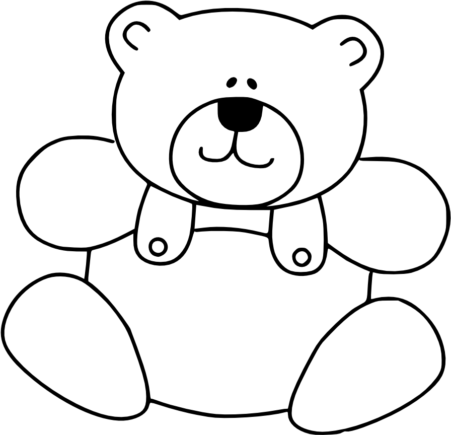 Teddy Bear Png - Coloring Book (555x785), Png Download