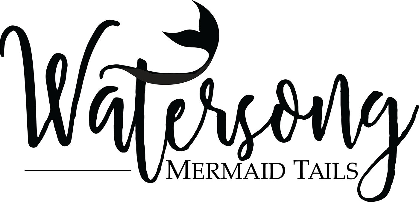 New Logo For Watersong Mermaid Tails - Font With Mermaid Tail (1400x677), Png Download