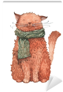 An Illustration Painted In Watercolor - Great Horned Owl (400x400), Png Download