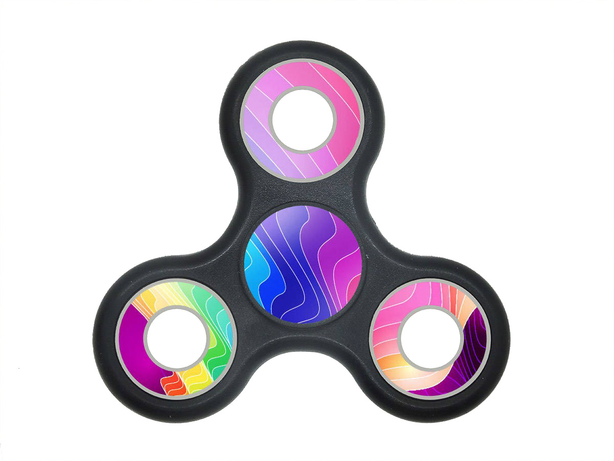 Rainbow Fidget Spinner Png Hd - Rainbow Fidget Spinner Png (1200x900), Png Download
