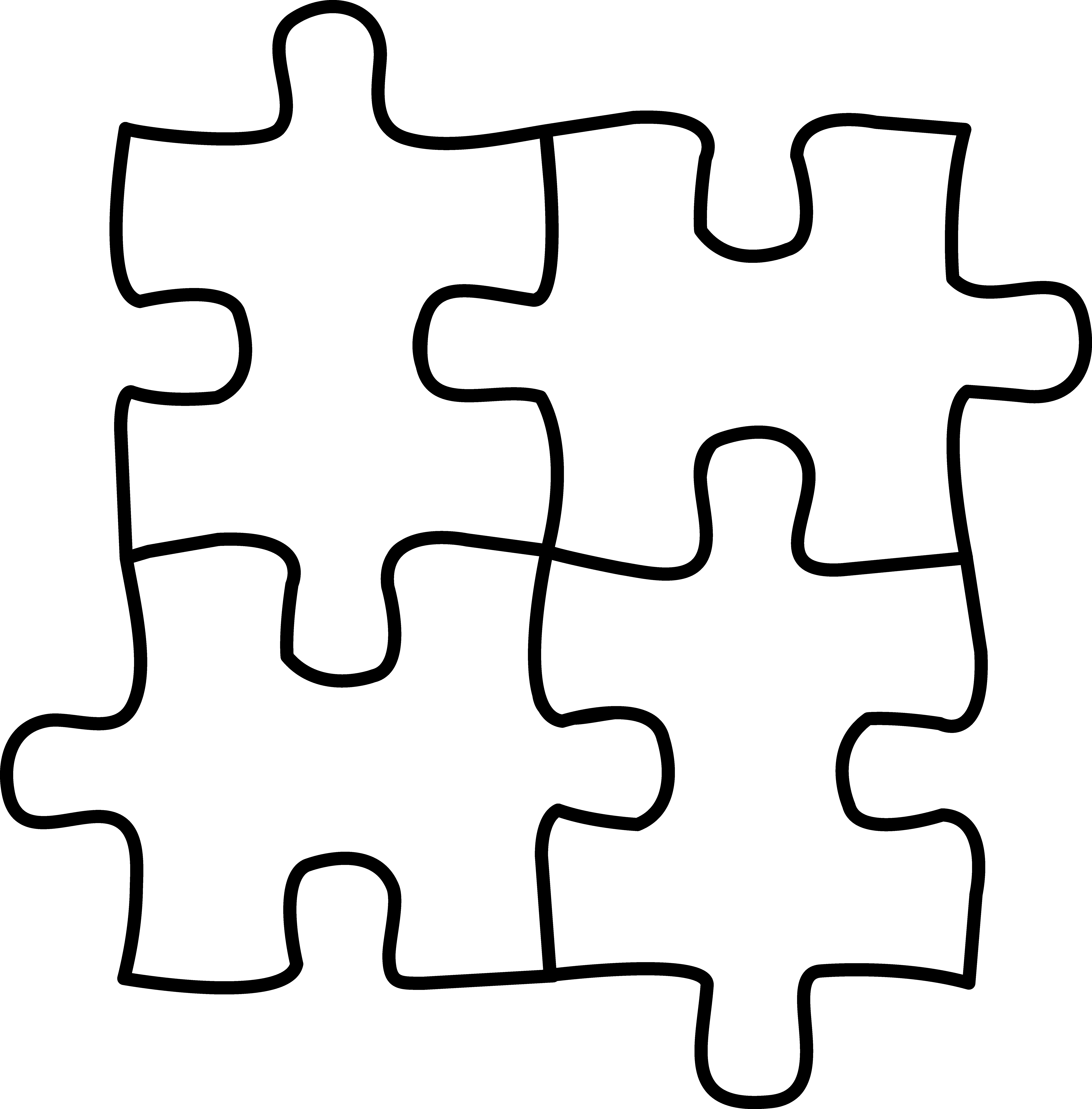 Autism Vector Puzzle Piece (7283x7393), Png Download
