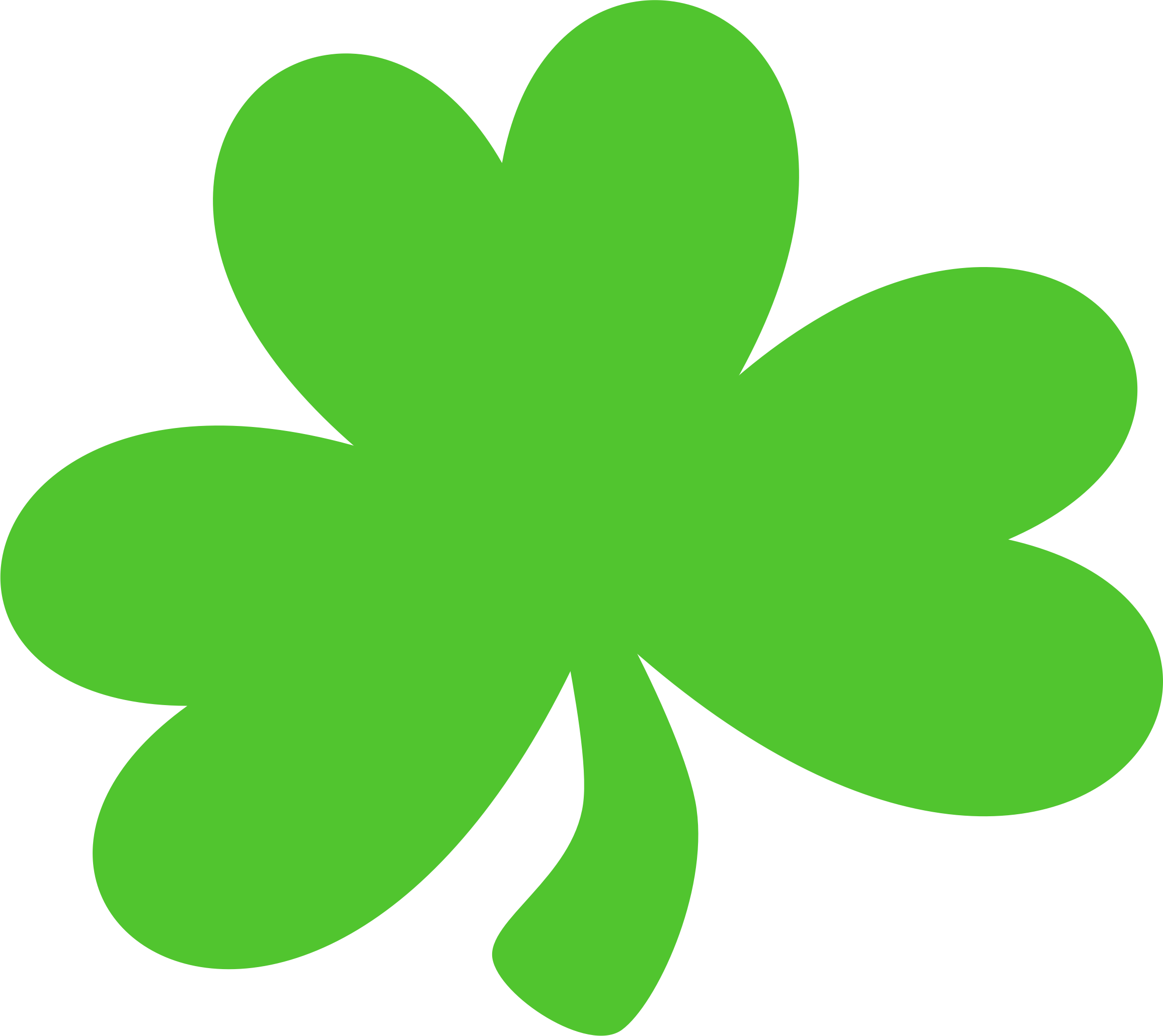 Shamrock - St Patrick Day Post (2311x2060), Png Download