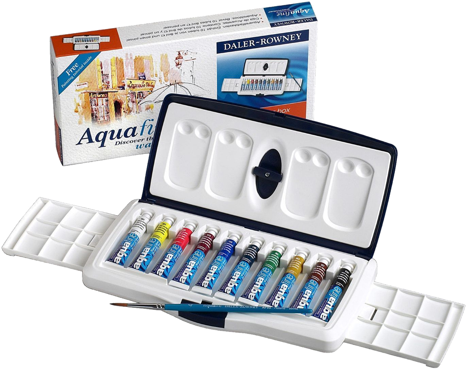 View Larger Image - Daler Rowney Watercolour Aquafine 20 Half Pan Slider (1000x806), Png Download
