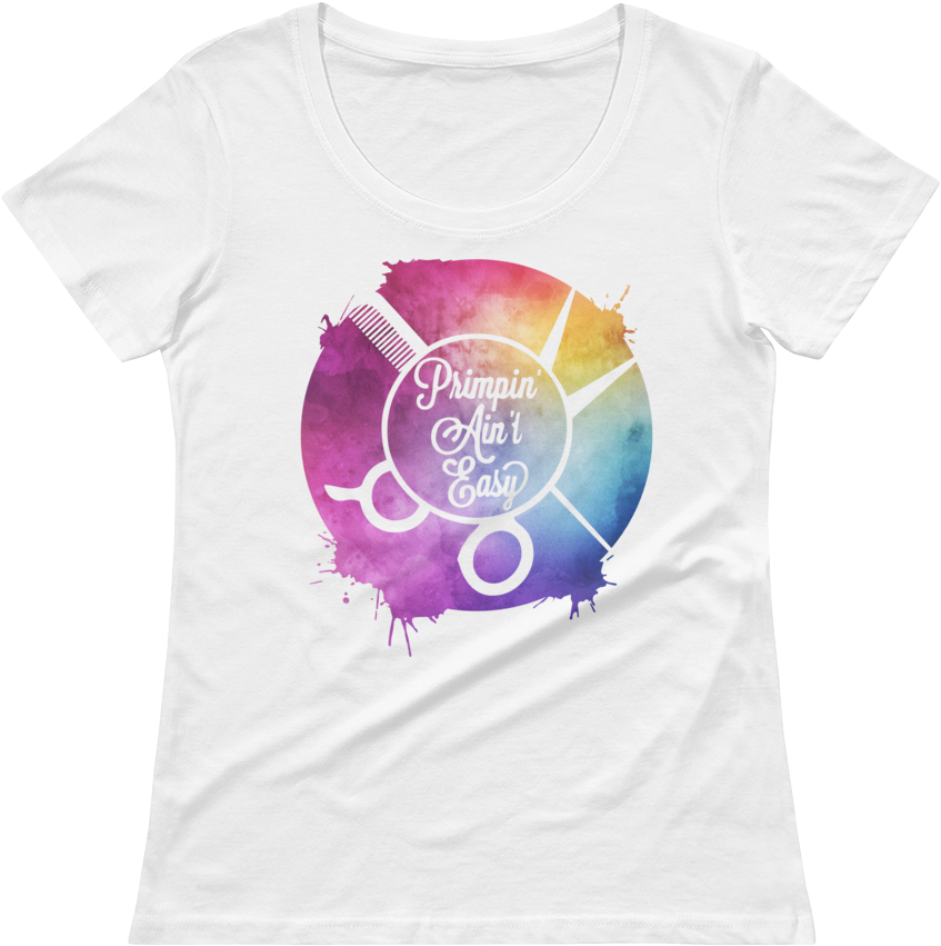 Primpin' Ain't Easy Watercolor Design T-shirt - Sun (1000x1000), Png Download