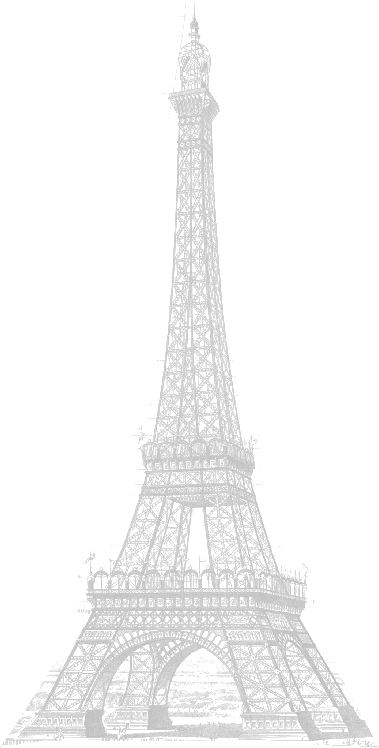 Tower - White Eiffel Tower Png (379x748), Png Download